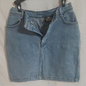 Harley-Davidson Blue Mini Skirt for Casual Wear